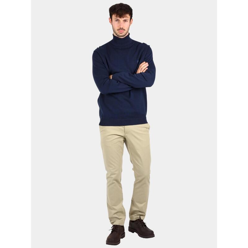 Pulover tricotat Turtle Neck Cotton Sweater barbati