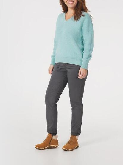Pull col v Femme - ENOLAVER Vert