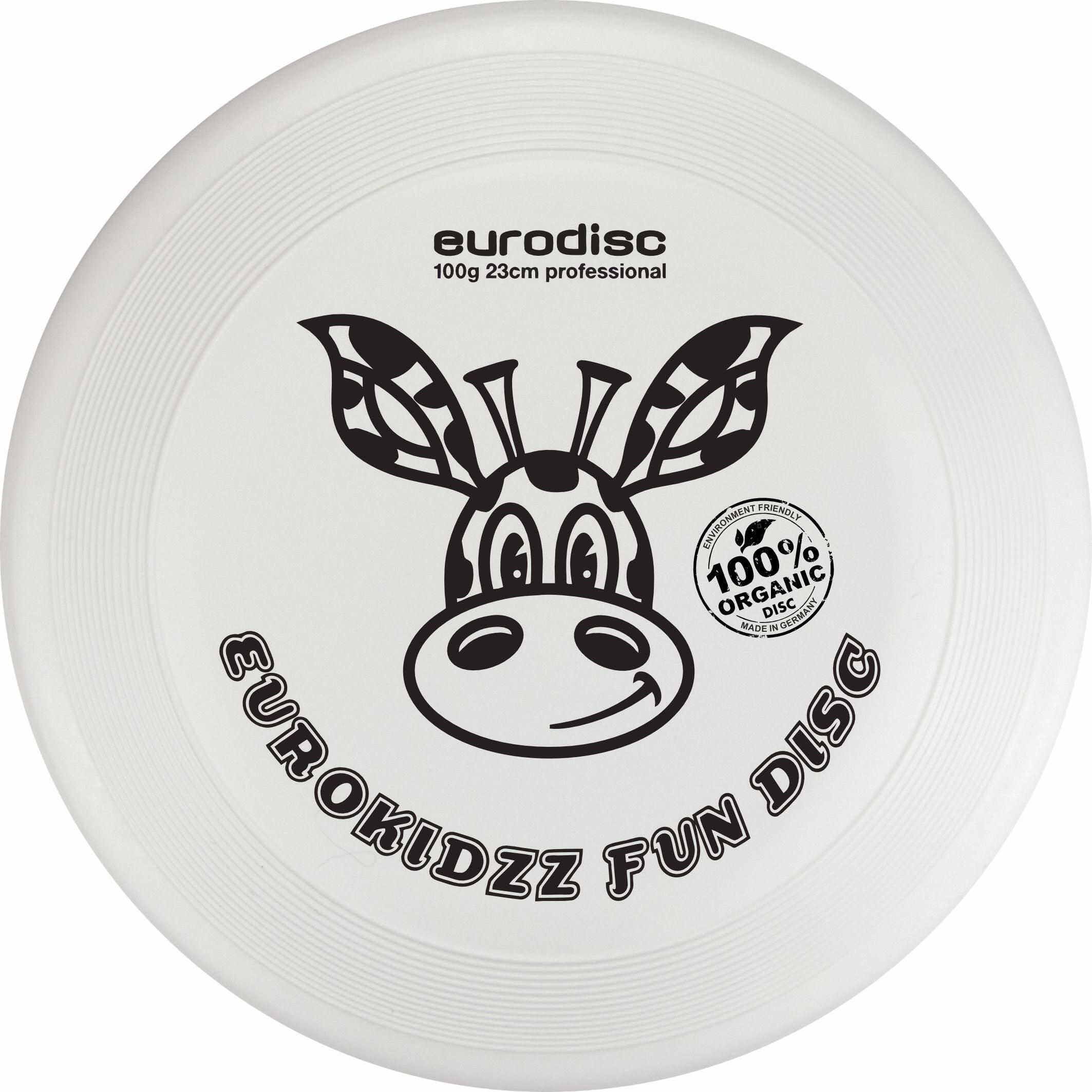 Frisbee per bambini Eurodisc Kidzz Giraffa 100 gr Bianco ED0100WHGF Bianco 23 cm 1/1