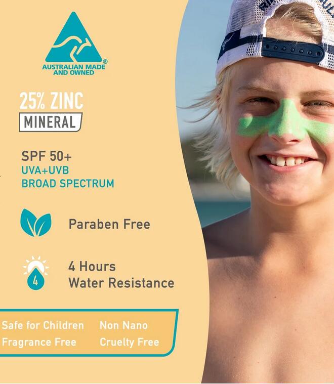 Sun Zapper Green Zinc Stick SPF 50+ 2/4