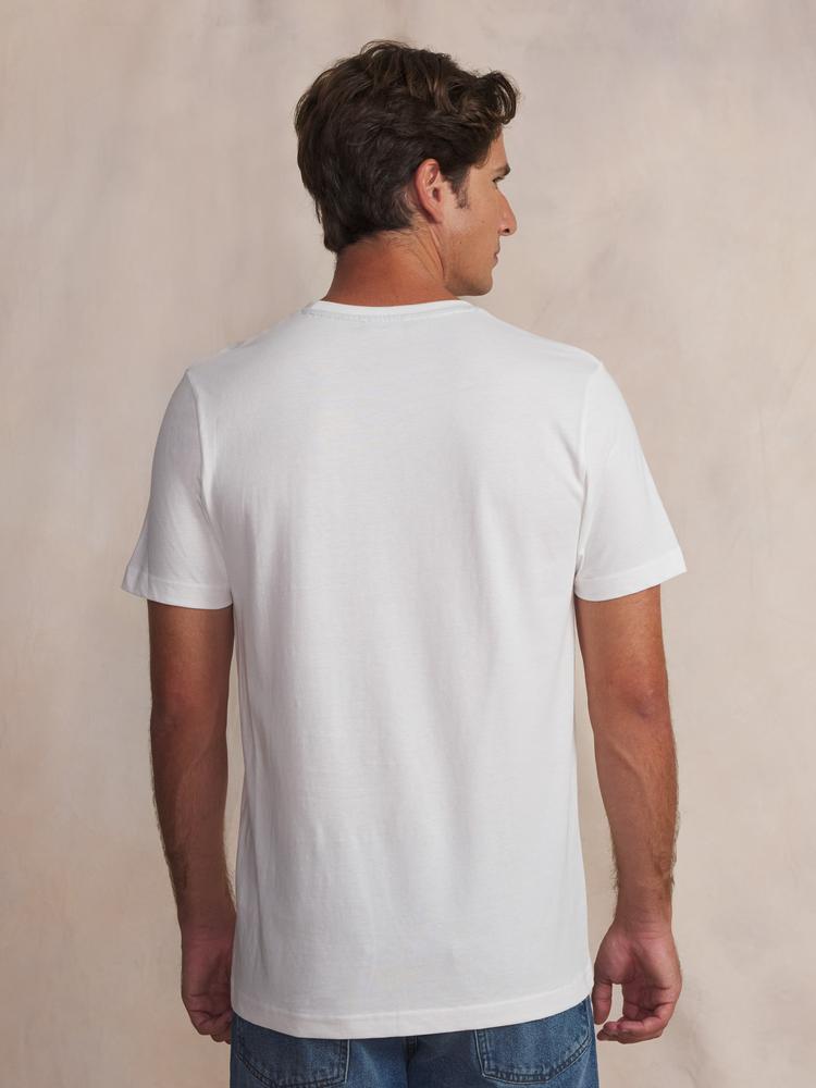 T-shirt manches courtes homme FREDITEE Arctique - 100% coton 2/5
