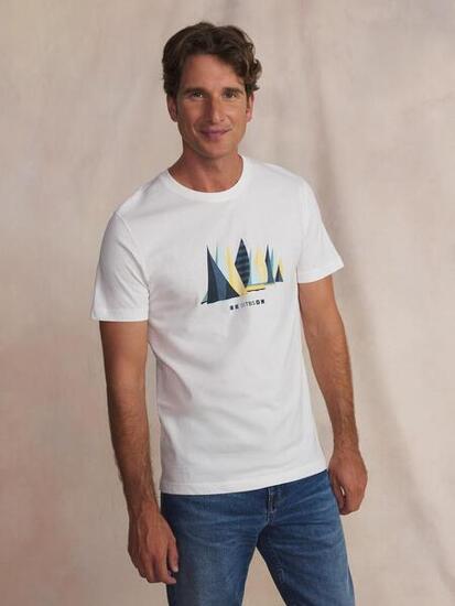 T-shirt manches courtes Homme FREDITEE Arctique