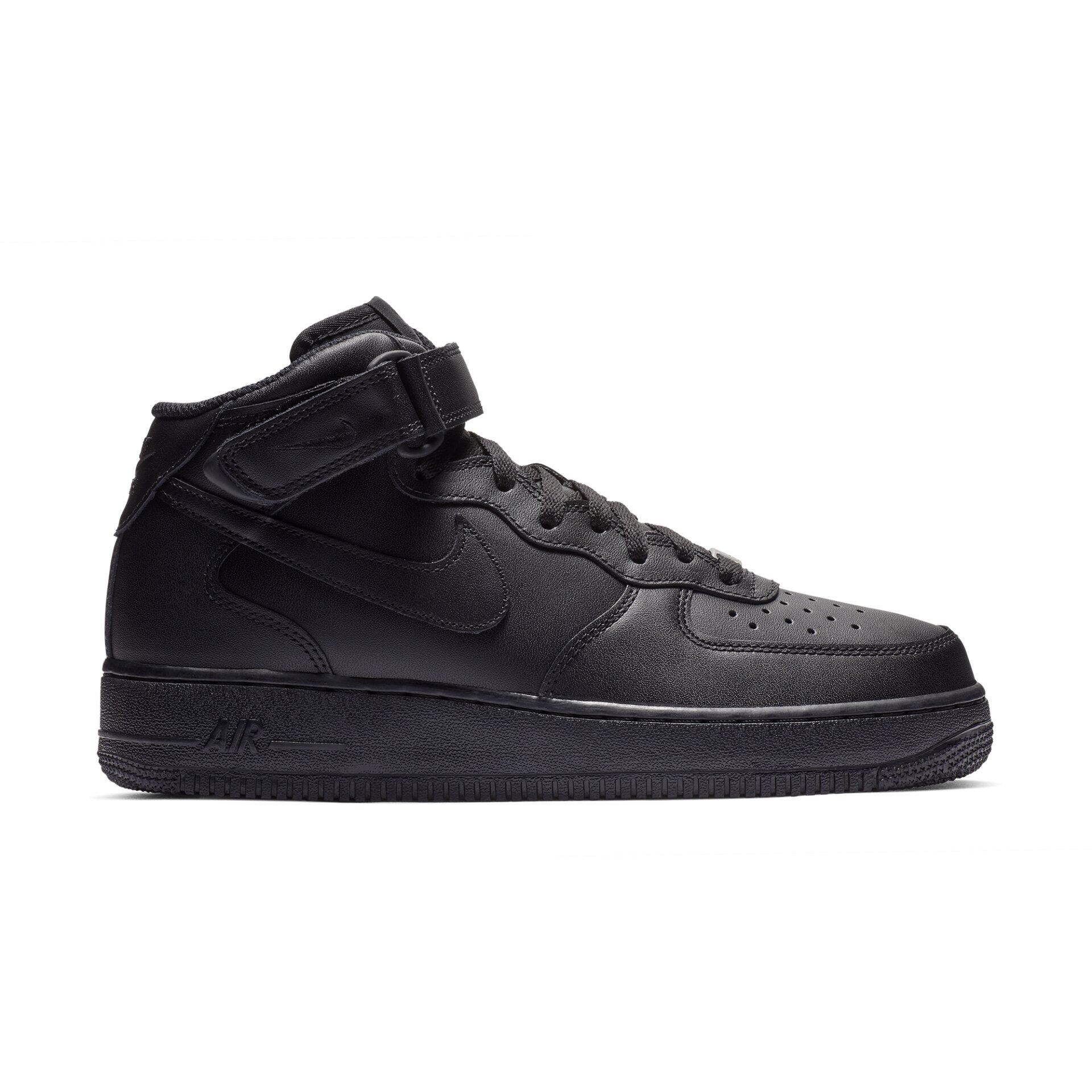 Nike - Chaussures Nike Air Force 1 Mid '07 Pour Homme - Chaussures De Sport - Blanc|noir - 44 - Decathlon