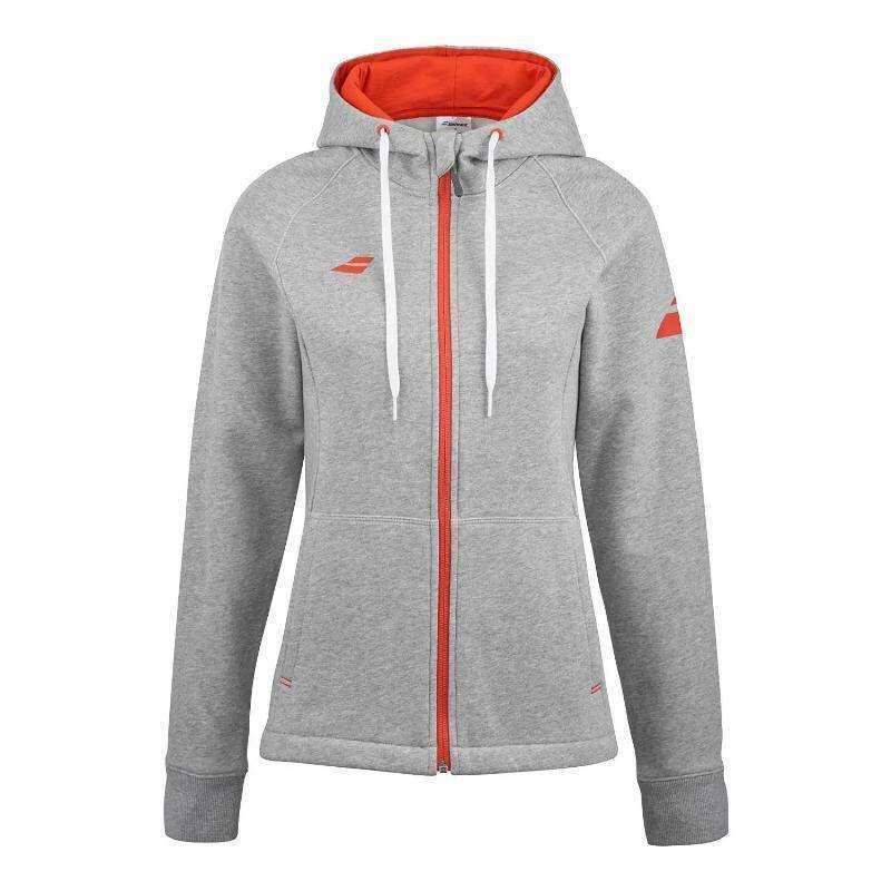 Chaqueta Babolat Exercise Gris Jaspeado Mujer 5/5