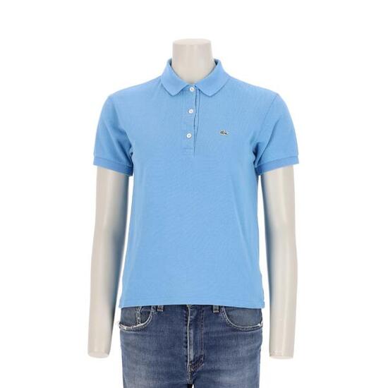 Seconde vie - Polo manches courtes Femme Bleu - Très bon état