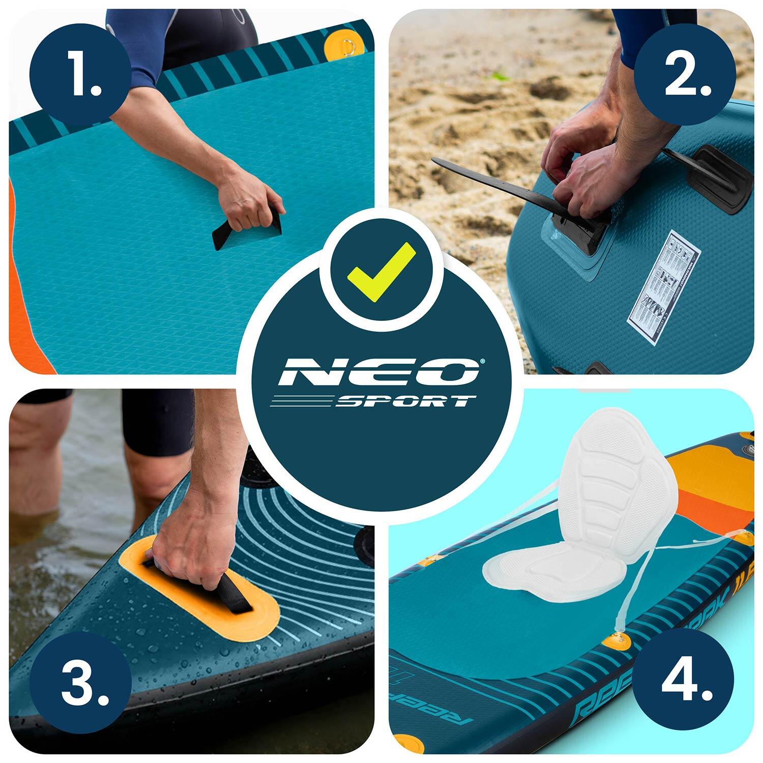 Deska Sup do pływania Neo-sport Reefbreak pompowana Stand Up Paddle 350cm zestaw 4/7