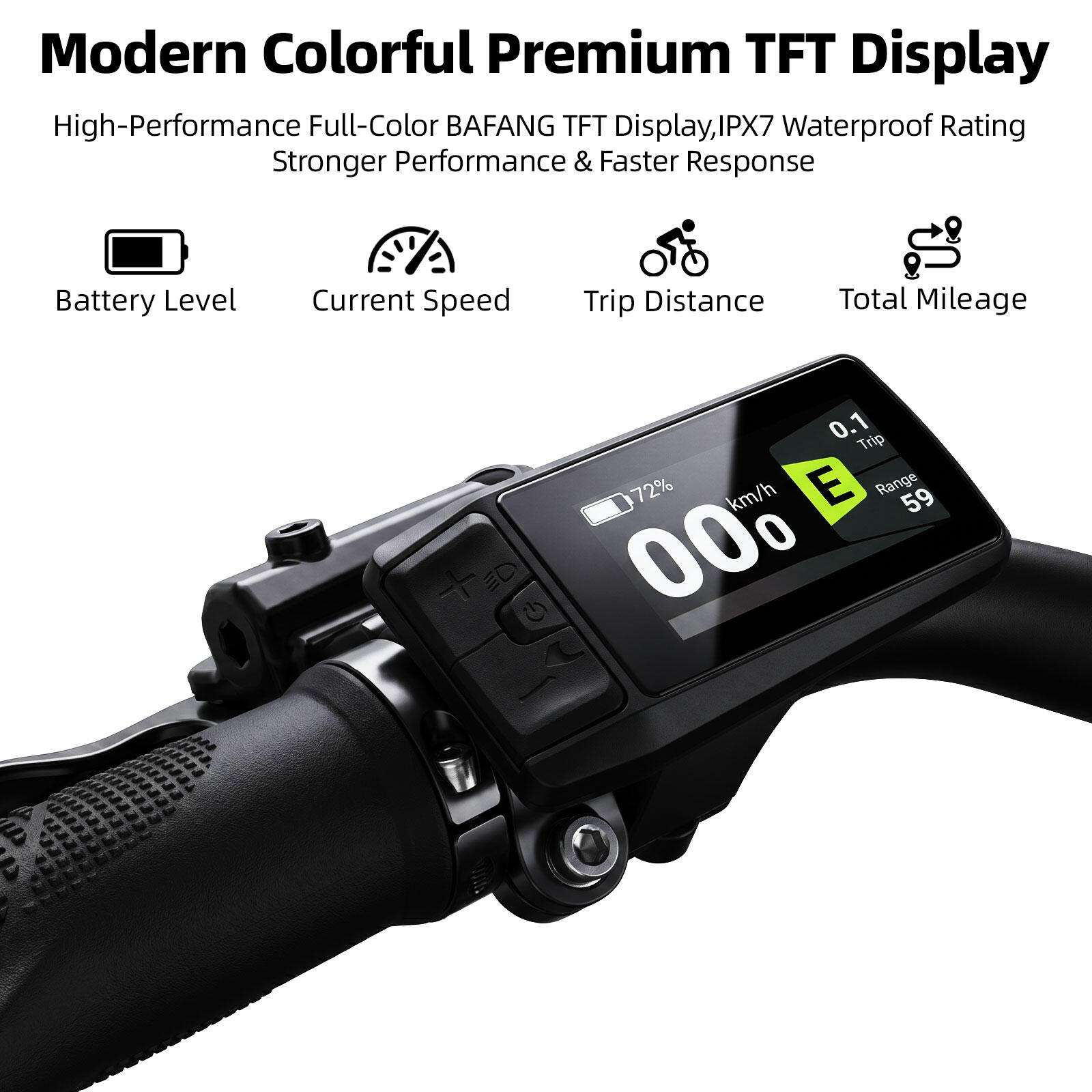 Elektrische fiets voor volwassenen TTGO C7SE batterij 36V18Ah banden 28 inch 15/15