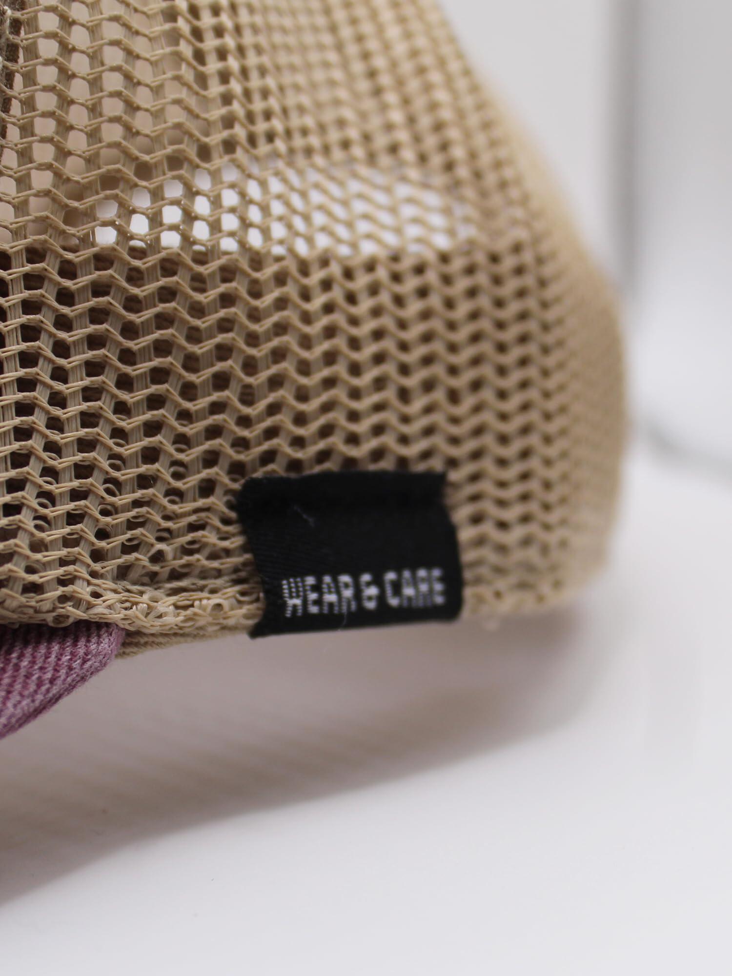 Gorra Trucker - Algodón orgánico/ Adulto / Talla única (Burgundy) 3/4