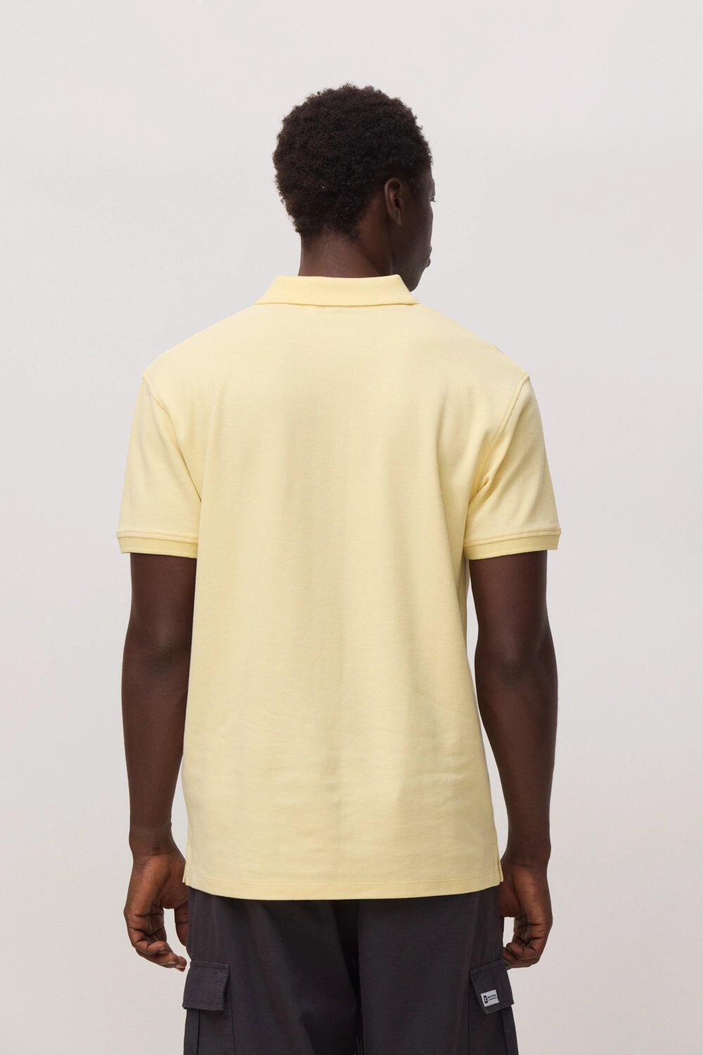 Polo Blue Banana Nature Light Yellow de Algodón 100% Orgánico 2/5