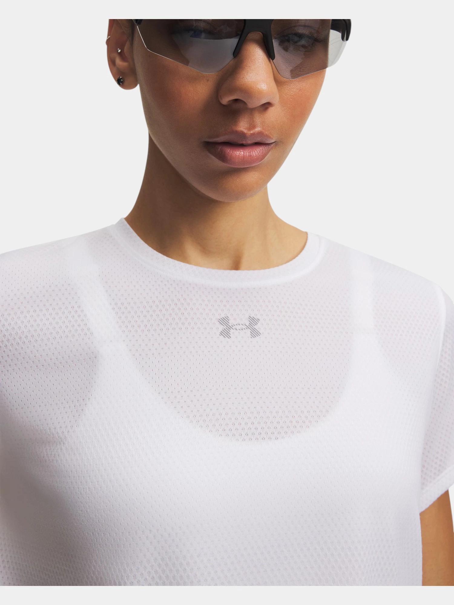 Maglietta Prestazione Donna Under Armour Velociti Bianco 3/4