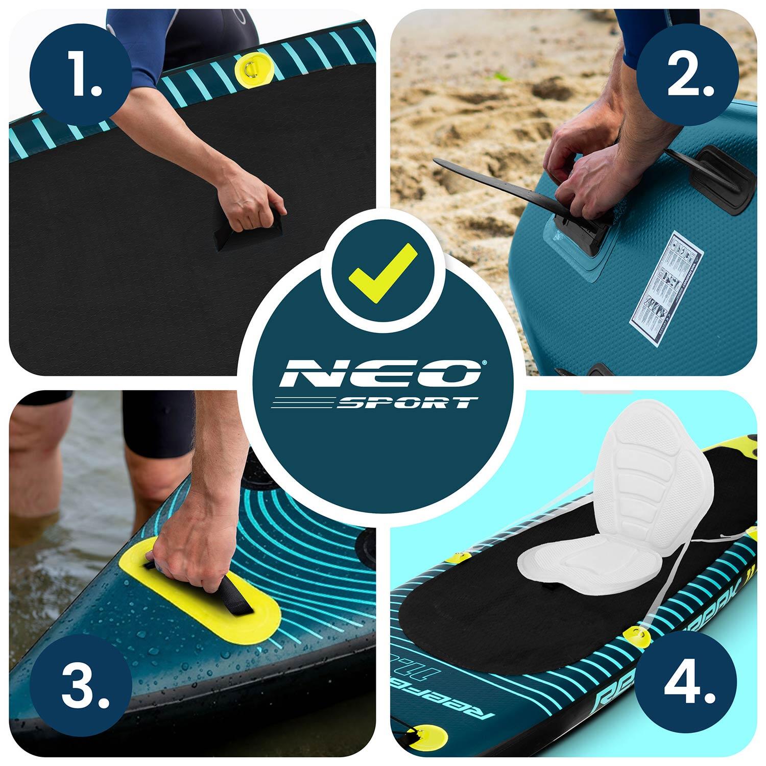 Deska SUP do pływania Neo-sport pompowana Stand up Paddle Reefbreak 350cm zestaw 4/7