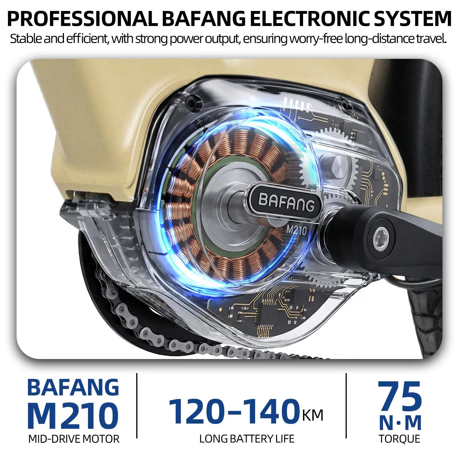 Elektrokolo TTGO C7 SE s motorem Bafang Mid, baterií 36V 18AH 6/7