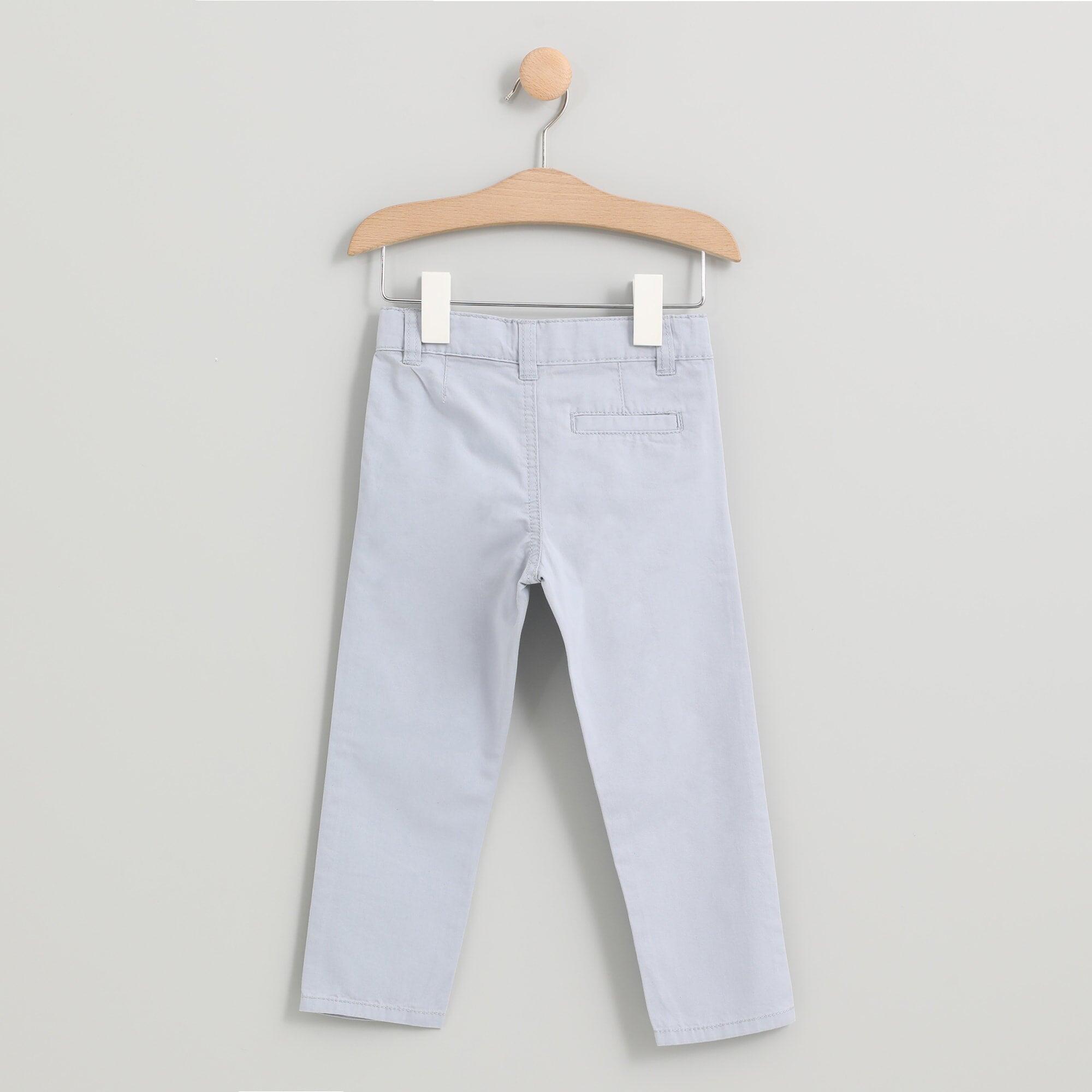 calça jeans azul de corte regular para 2/3