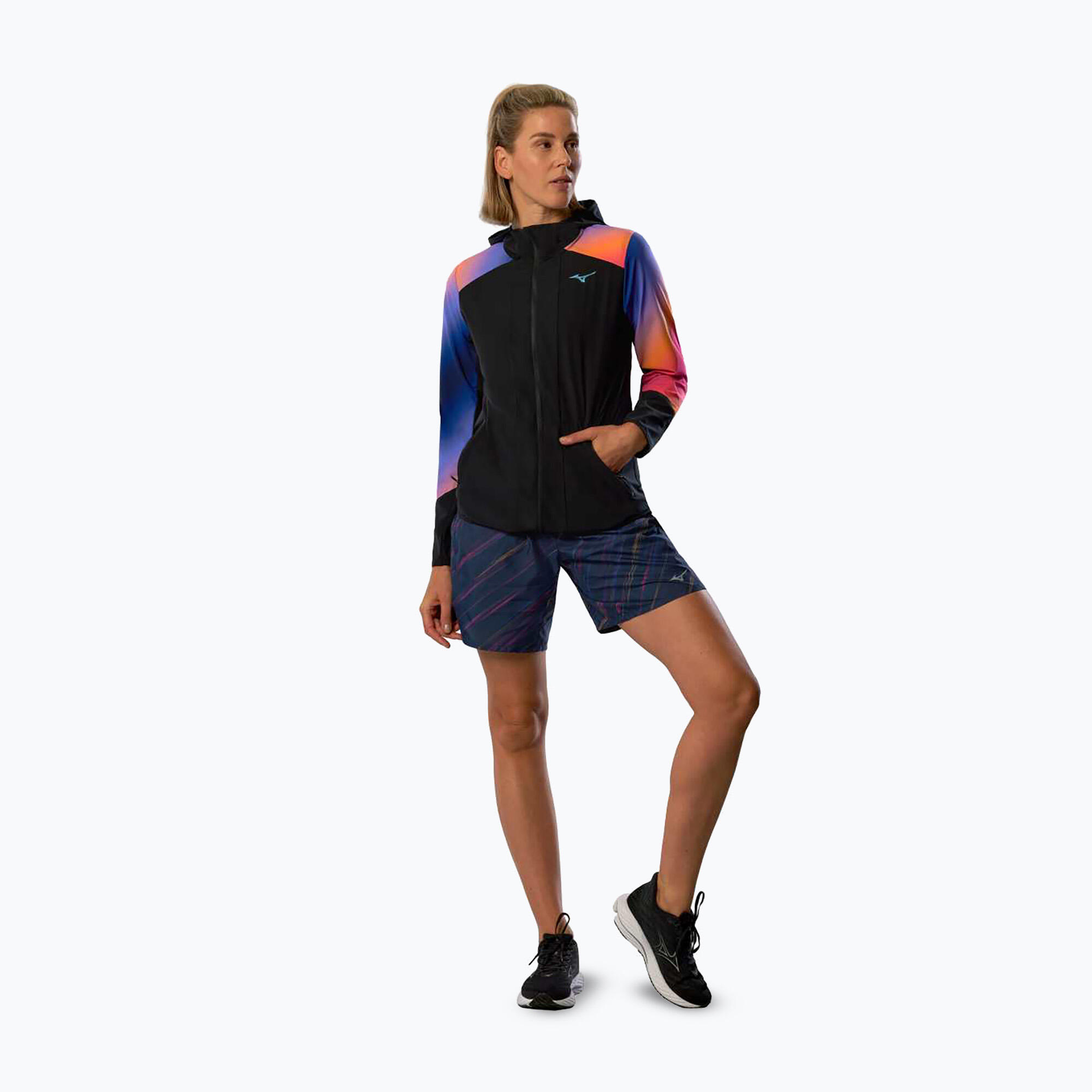 Kurtka do biegania damska Mizuno Active Alpha Hodded 2/7