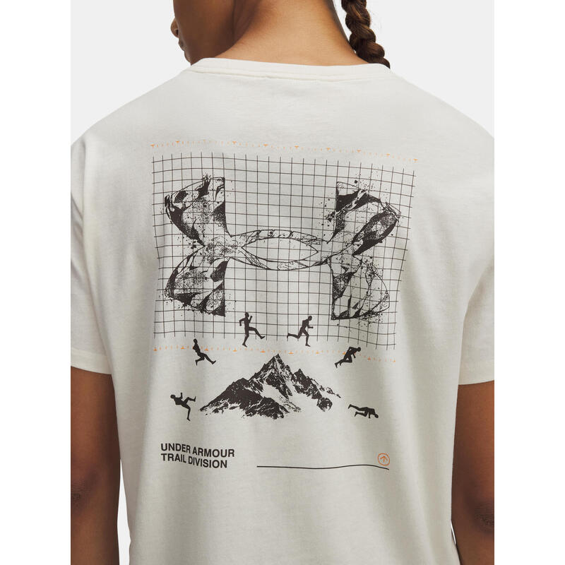 Tricou pentru sport, cu maneci scurte UA Trail Run Graphic femei