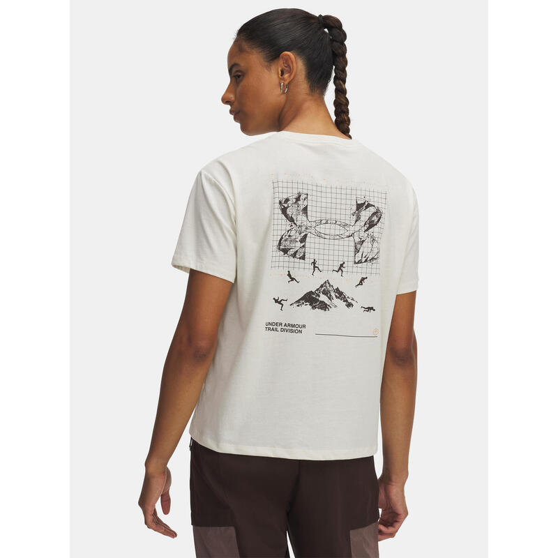 Tricou pentru sport, cu maneci scurte UA Trail Run Graphic femei