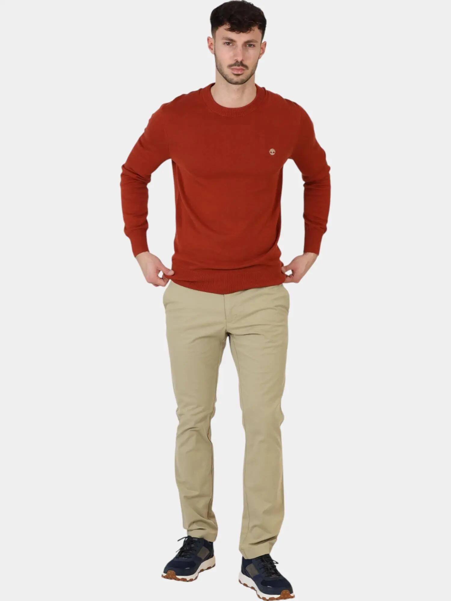 Sweater Men LS Williams River Cotton YD Crew Regular 5/6