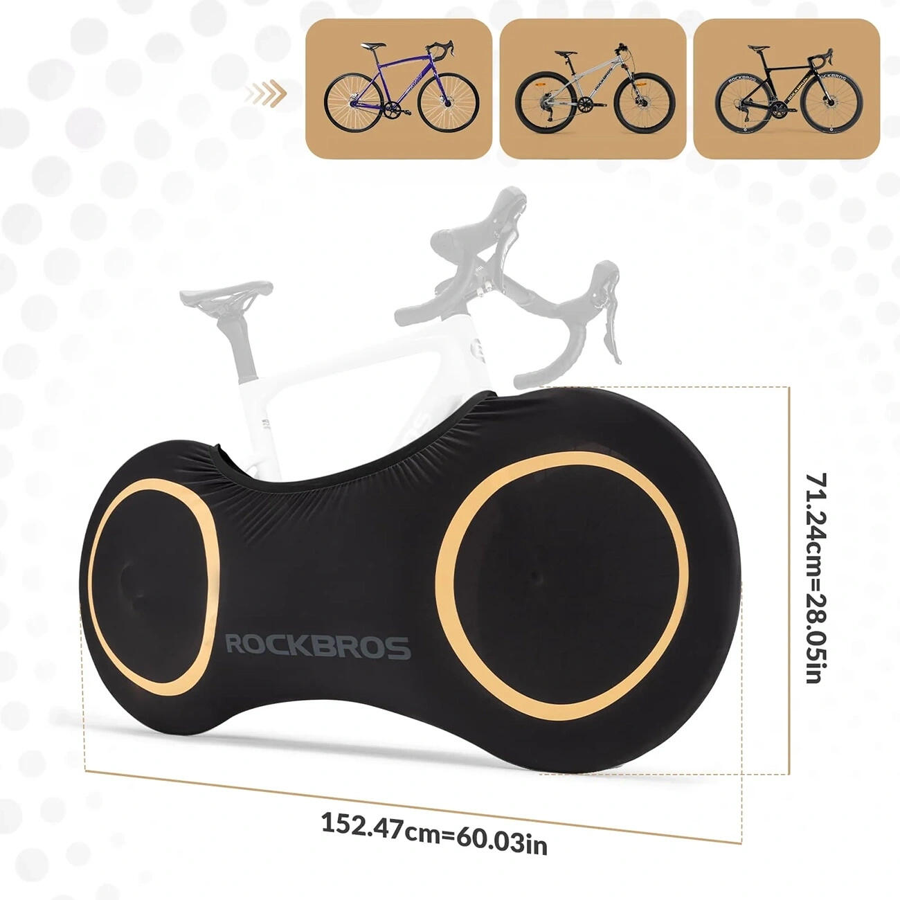 Elastische Rockbros-fietshoes 2/4