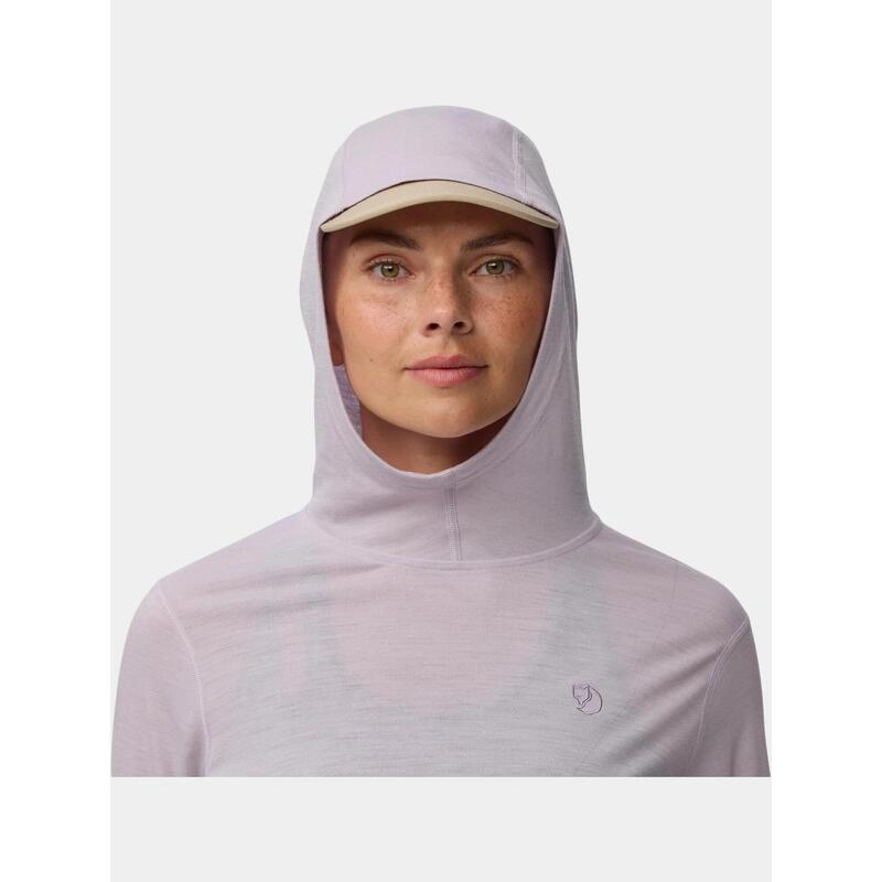 Tricou cu maneci lungi, pentru sport Abisko Wool Hoodie W femei