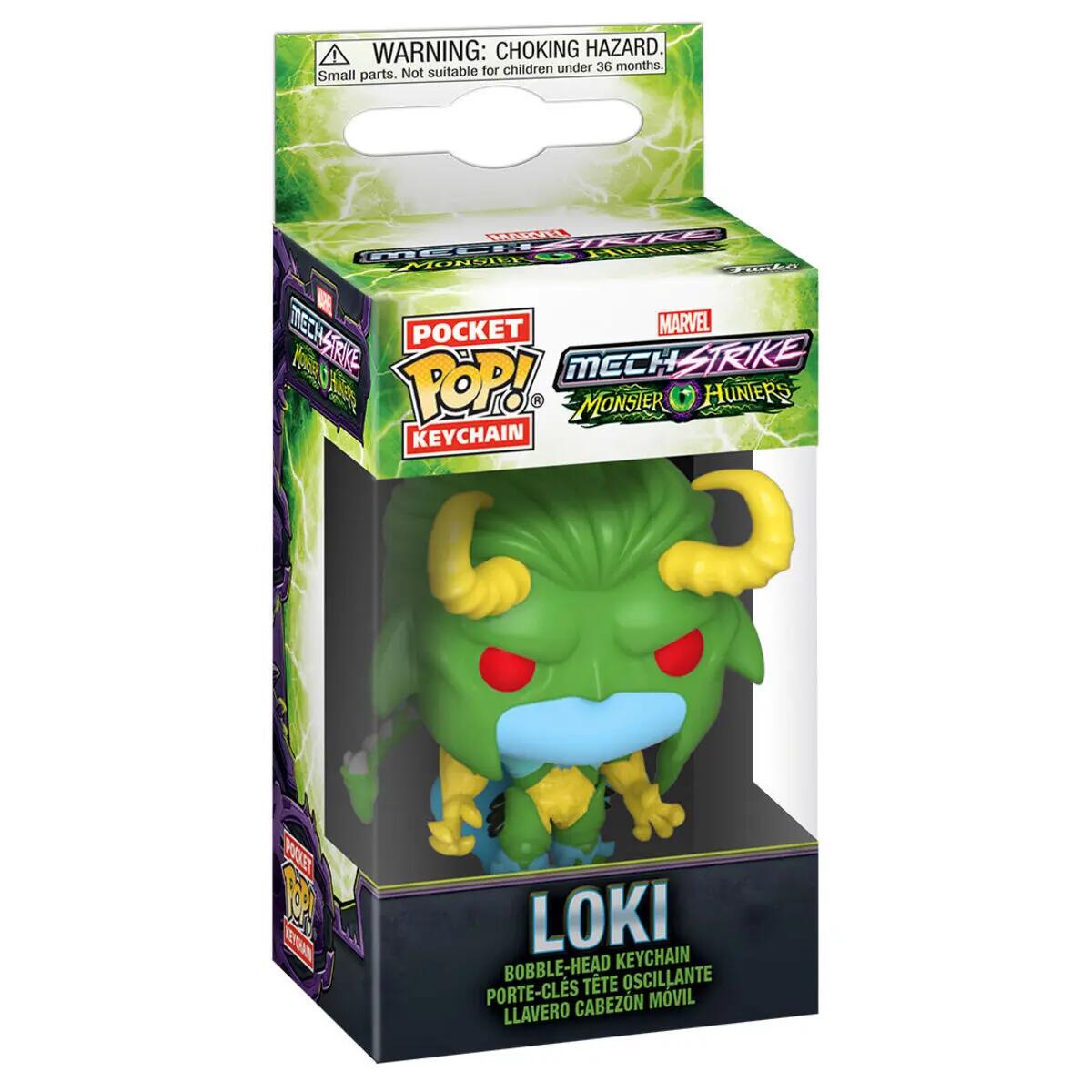 Schlüsselanhänger Funko Pocket Pop Marvel Monster Hunters Loki 2/3