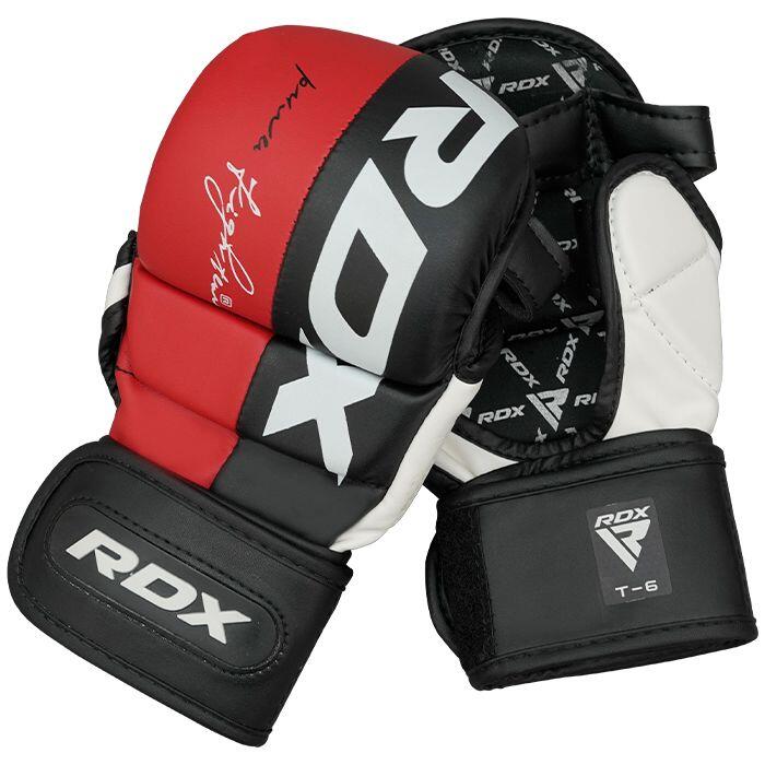 MMA Sparring Handschuhe RDX Rex T6 Plus – Rot und Schwarz – M 3/5