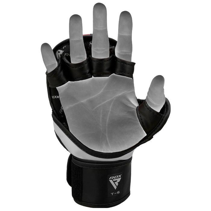MMA Sparring Handschuhe RDX Rex T6 Plus – Rot und Schwarz – M 4/5