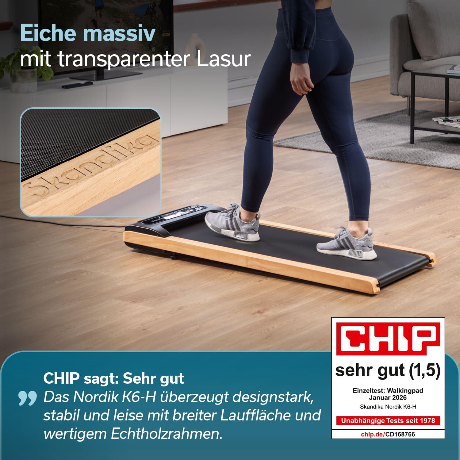 Cinta de correr Nordik K6-H - hasta 6 km/h - Bluetooth - Altavoz 2/8