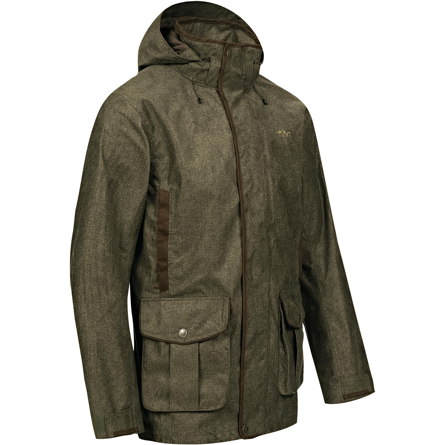 Blaser Vintage Wing Jacke Herren (Olive Mélange/Schwarz) Größe XL 3/4