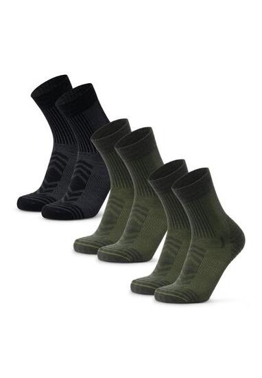 Chaussettes Randonnée Laine Mérinos Légères Respirantes & Chaudes 3 paires