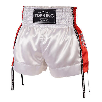 SHORT MUAY THAI TOPKING BLANC