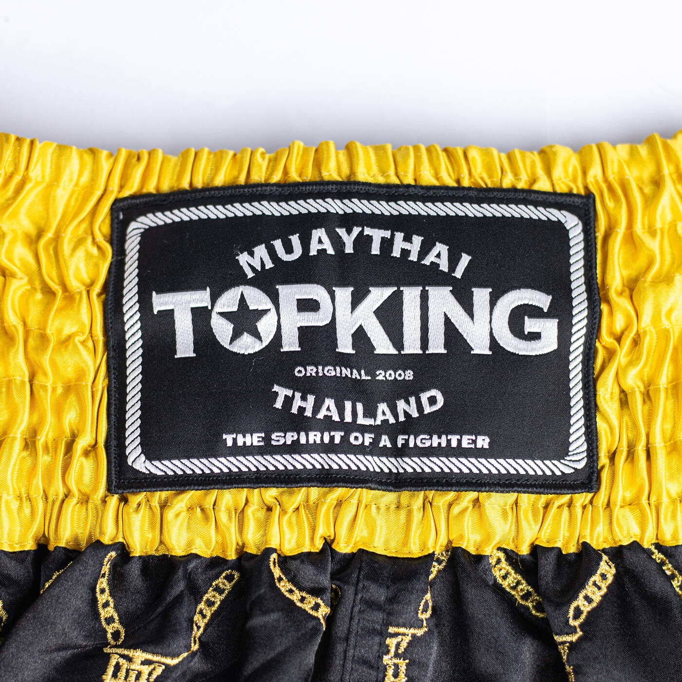 SHORT TOPKING THAI BOXING NOIR DORÉ 4/4