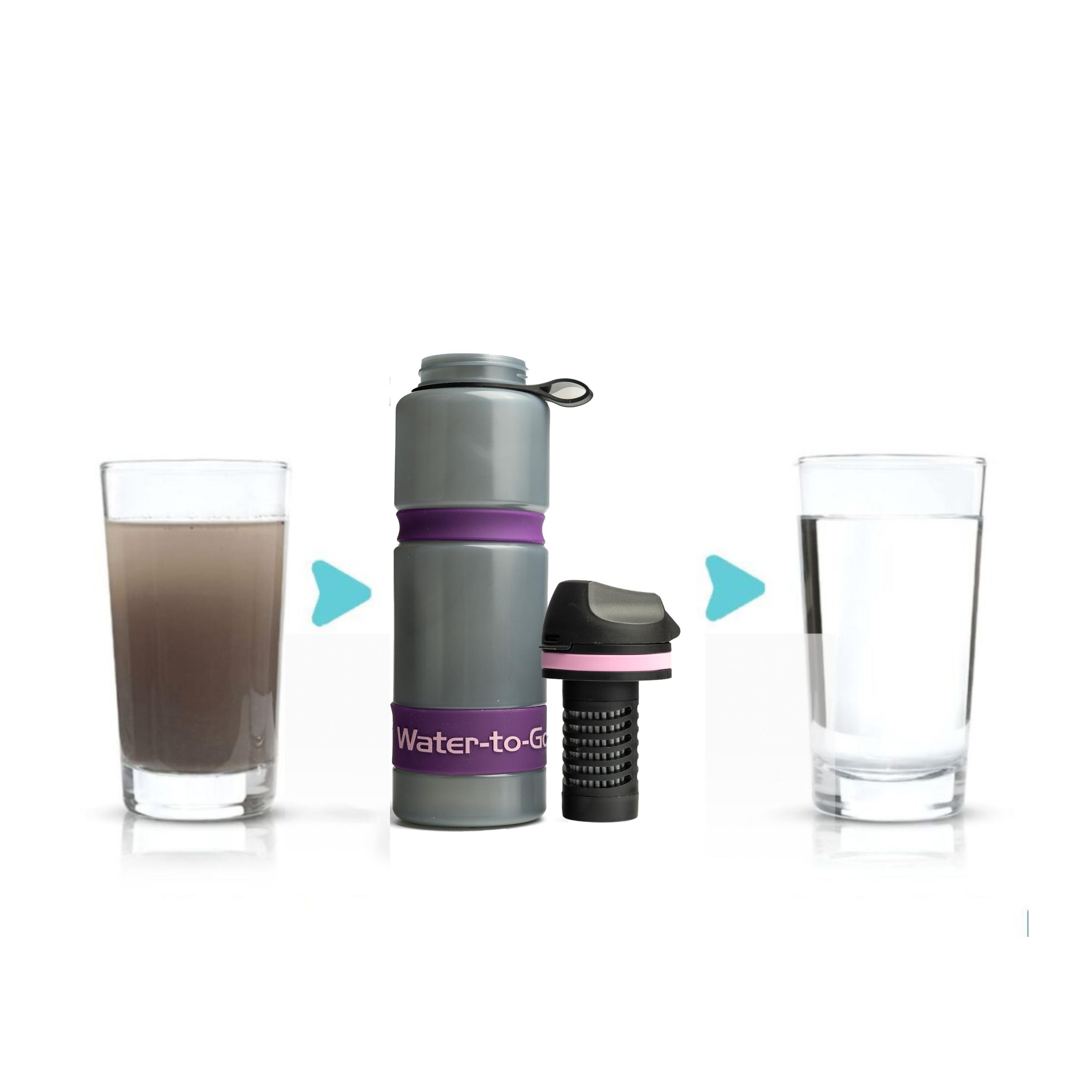 Waterfles met filter 0,75 L – Water-to-Go Active 75 Acai 3/7