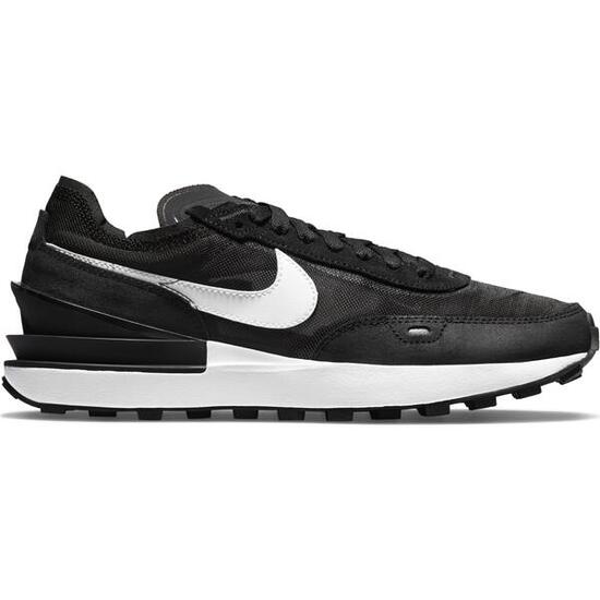 Nike Waffle One Black White Swoosh (W)