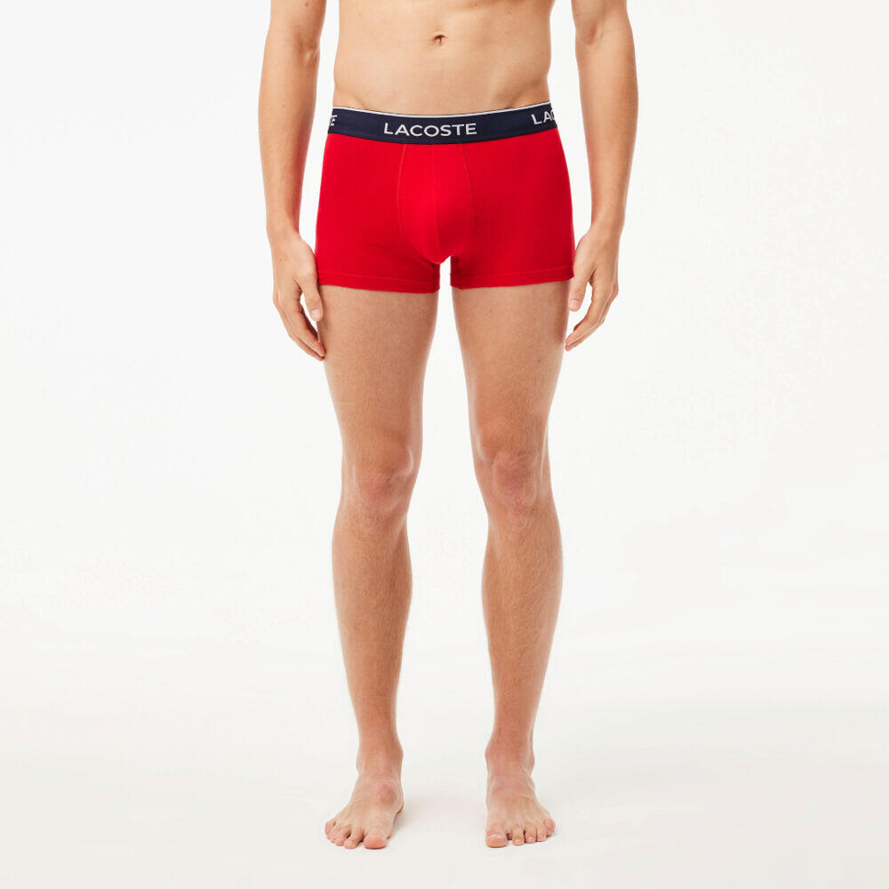 Pack 3 Calzoncillos Azul Marino - Rojo Lacoste Estilo Casual 4/5