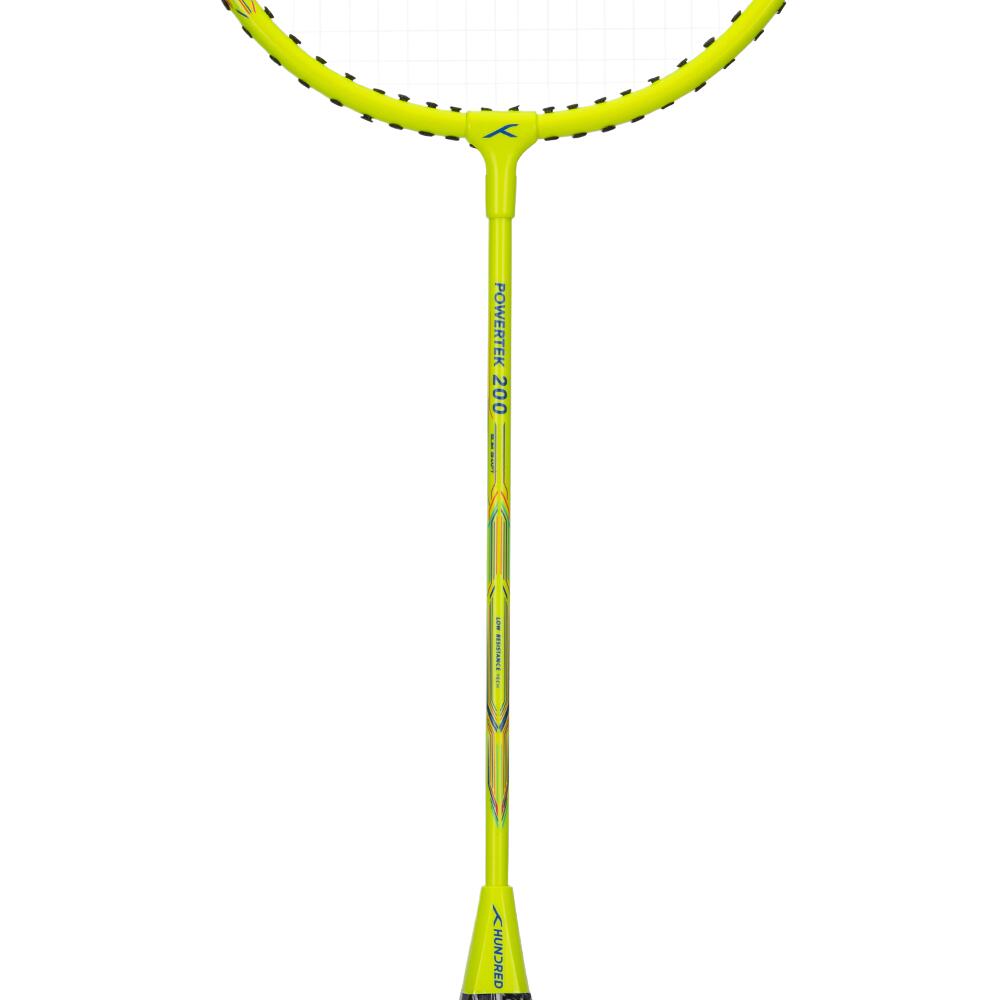 Badmintonschläger (2er-Pack) – Powertek 200 für Anfänger Neongrün 5/7