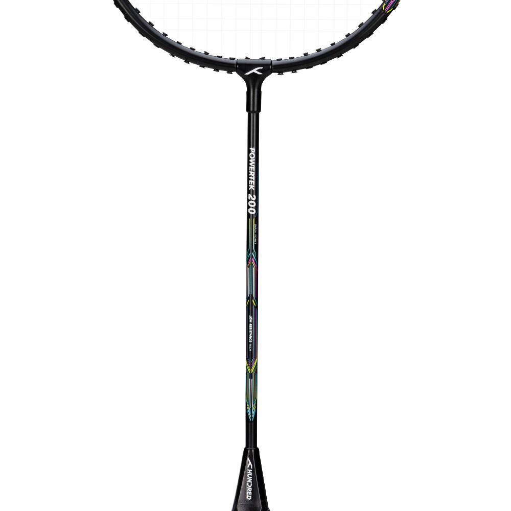 Badmintonschläger (2er-Pack) – Powertek 200 für Anfänger Schwarz 5/7