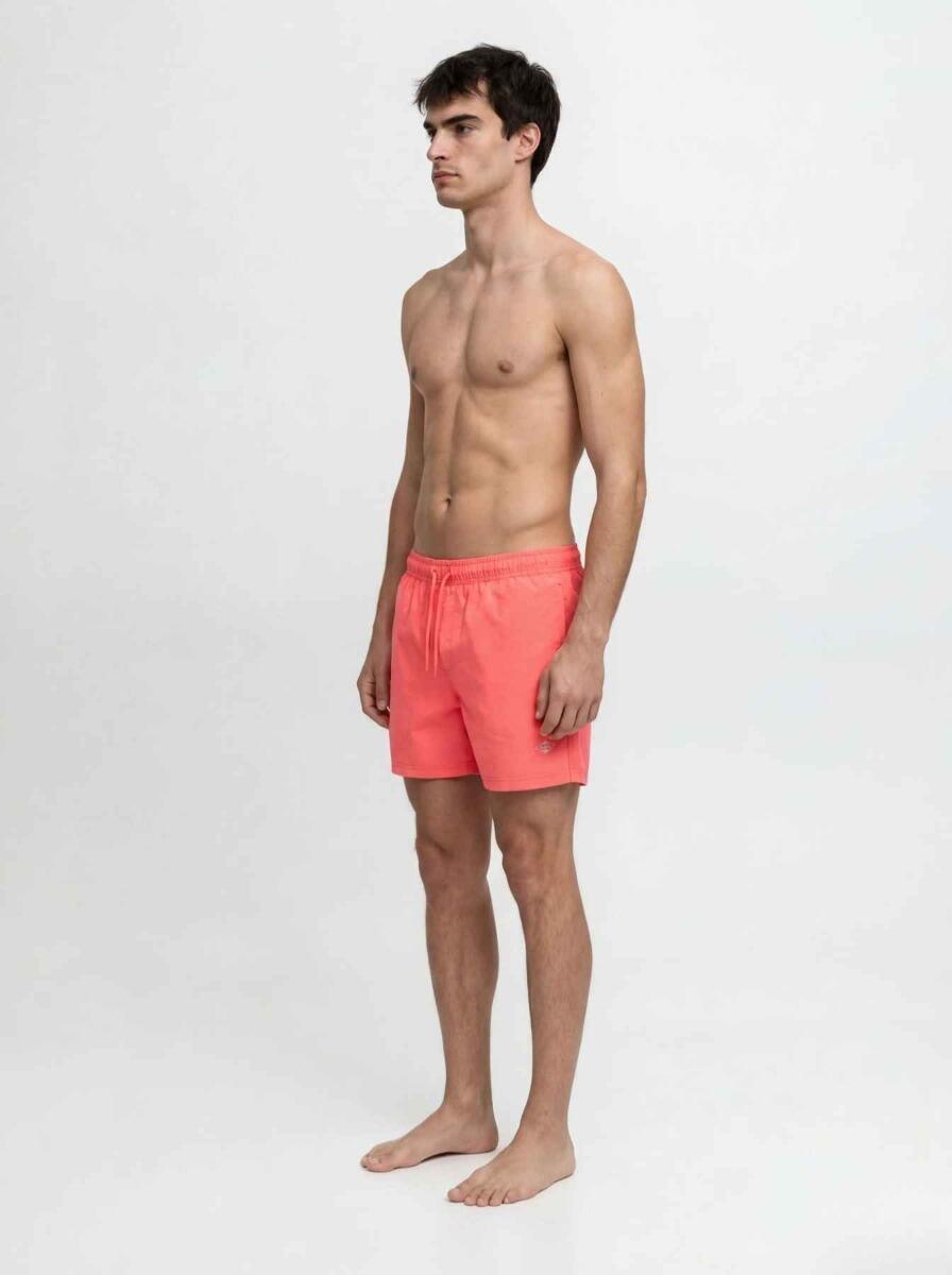 Short de bain homme - Tropic Solid - Corail vif 3/7