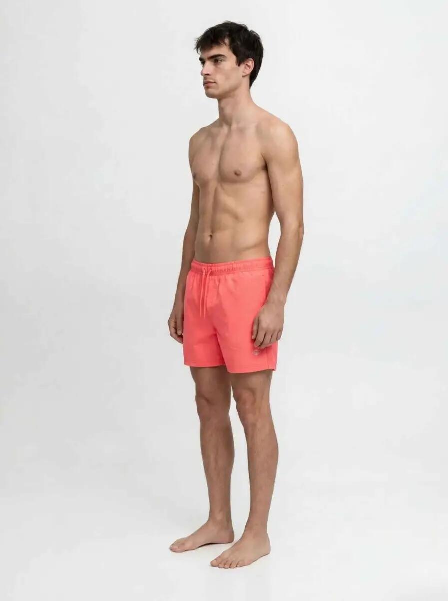 Short de bain homme - Tropic Solid - Corail vif 3/7