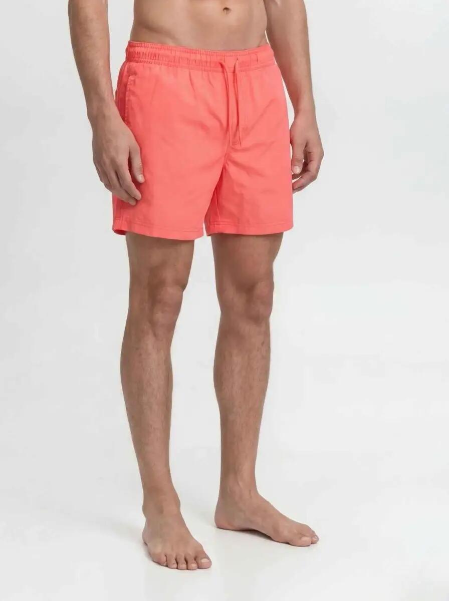Short de bain homme - Tropic Solid - Corail vif 2/7