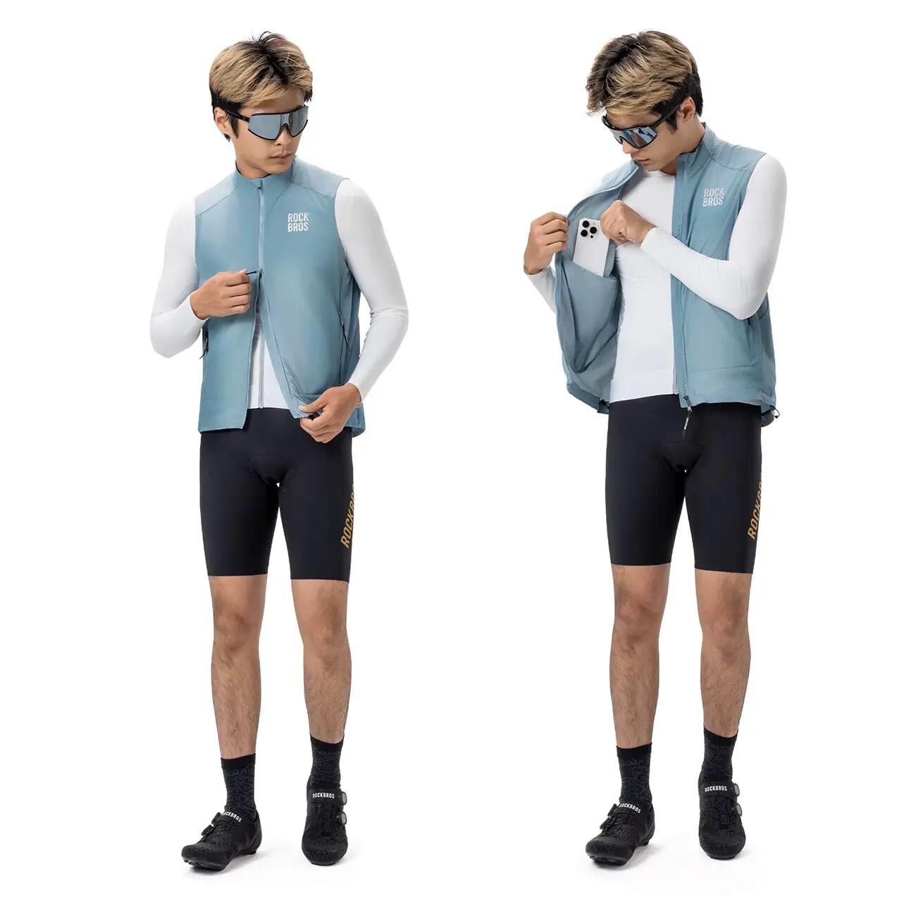 Windvest heren wielersport Rockbros 3/4