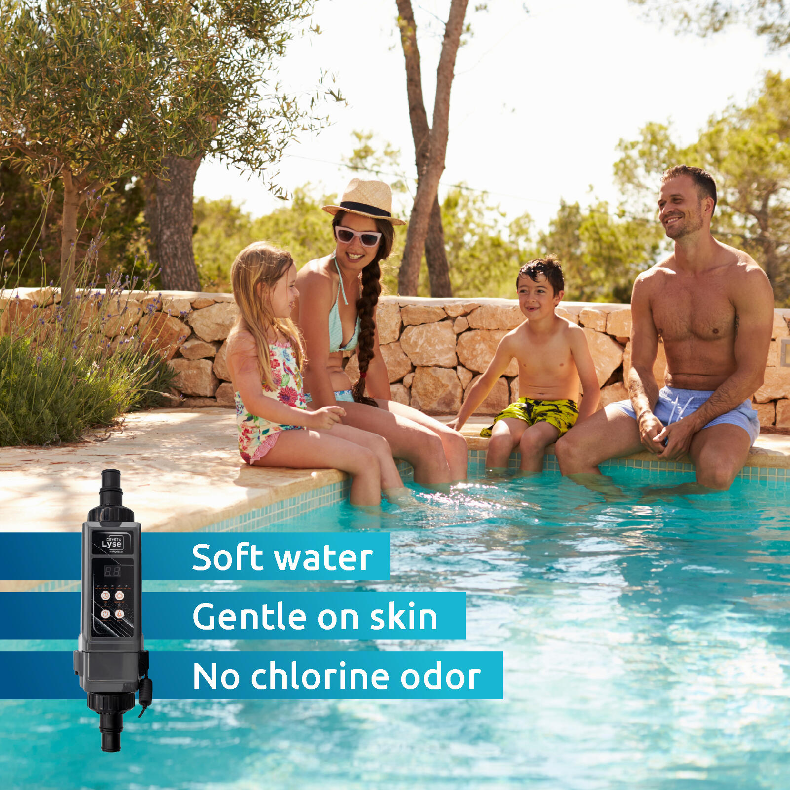 Crystalyse Electrolizador de Sal para Piscina Fuera de Suelo 24m³ – Natural 7/7