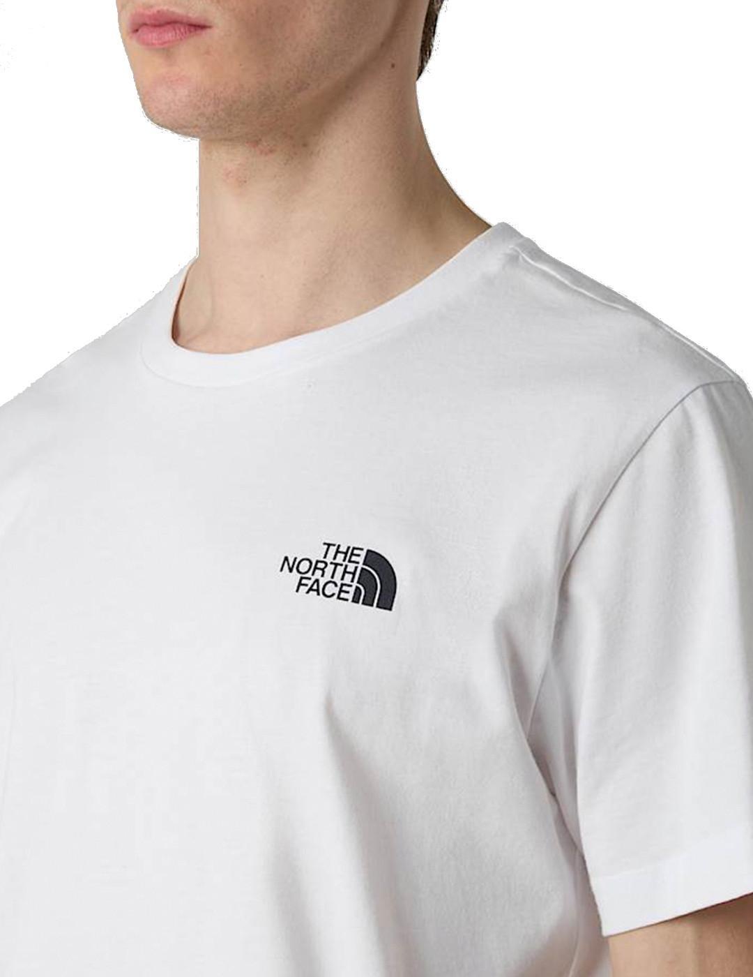 Camiseta para Hombre The north face Logo vertical Blanco 3/5