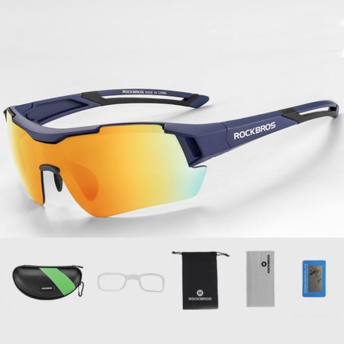 Okulary rowerowe / sportowe z polaryzacją ROCKBROS UV400 (10118) niebieskie 2/3