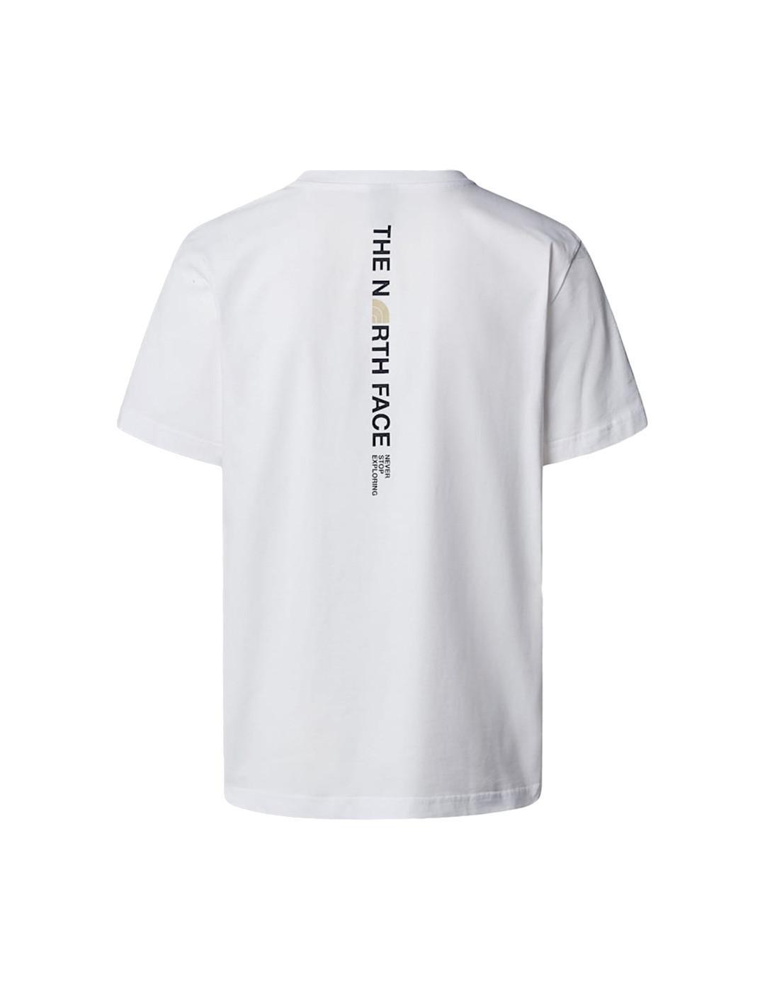 Camiseta para Hombre The north face Logo vertical Blanco 2/5