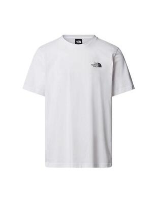 Maglietta da uomo The North Face Logo verticale Bianca