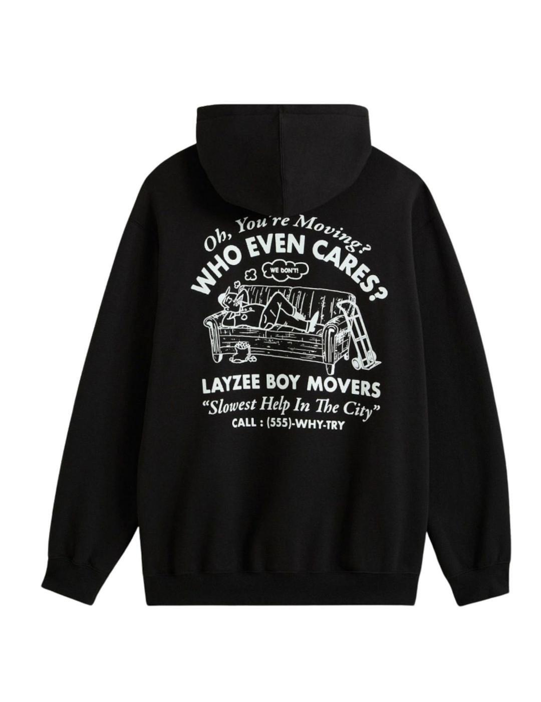 Sudaderas jerseys polares para Hombre Vans Moving pullover Negro 2/5