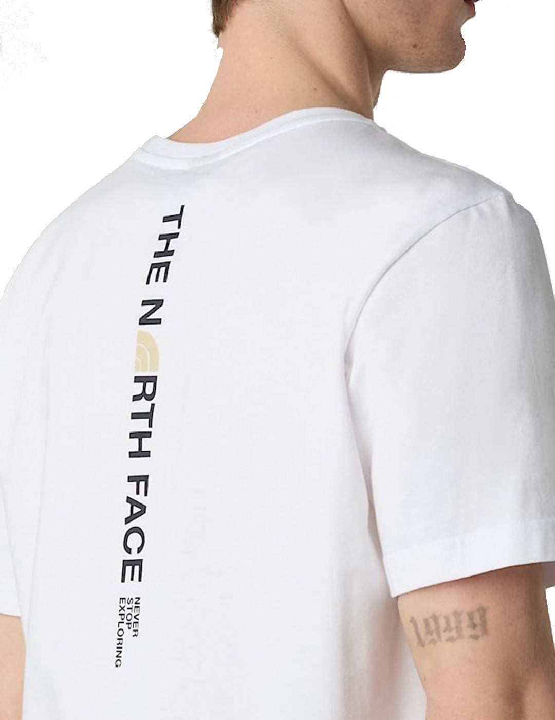 Camiseta para Hombre The north face Logo vertical Blanco 4/5