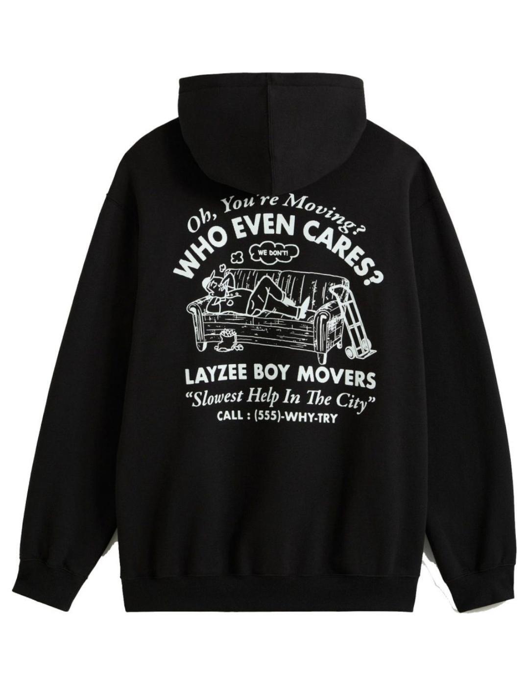 Sudaderas jerseys polares para Hombre Vans Moving pullover Negro 4/5