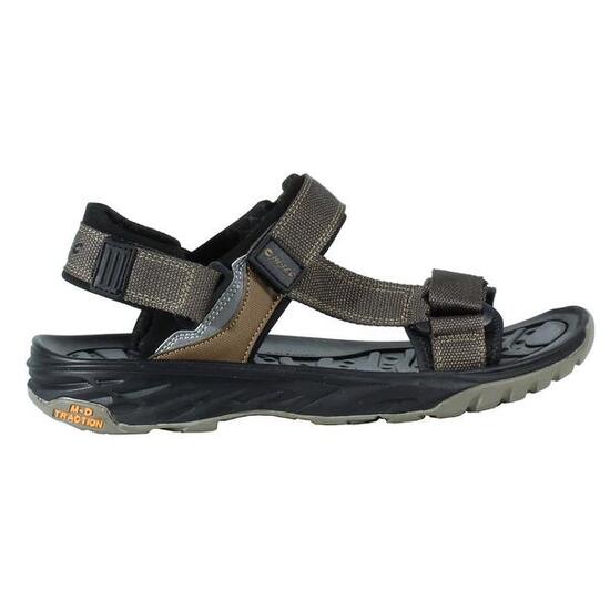 Sandales Et Tongs Homme - HI-TEC Ula Raft - Black/Olive/Yellow