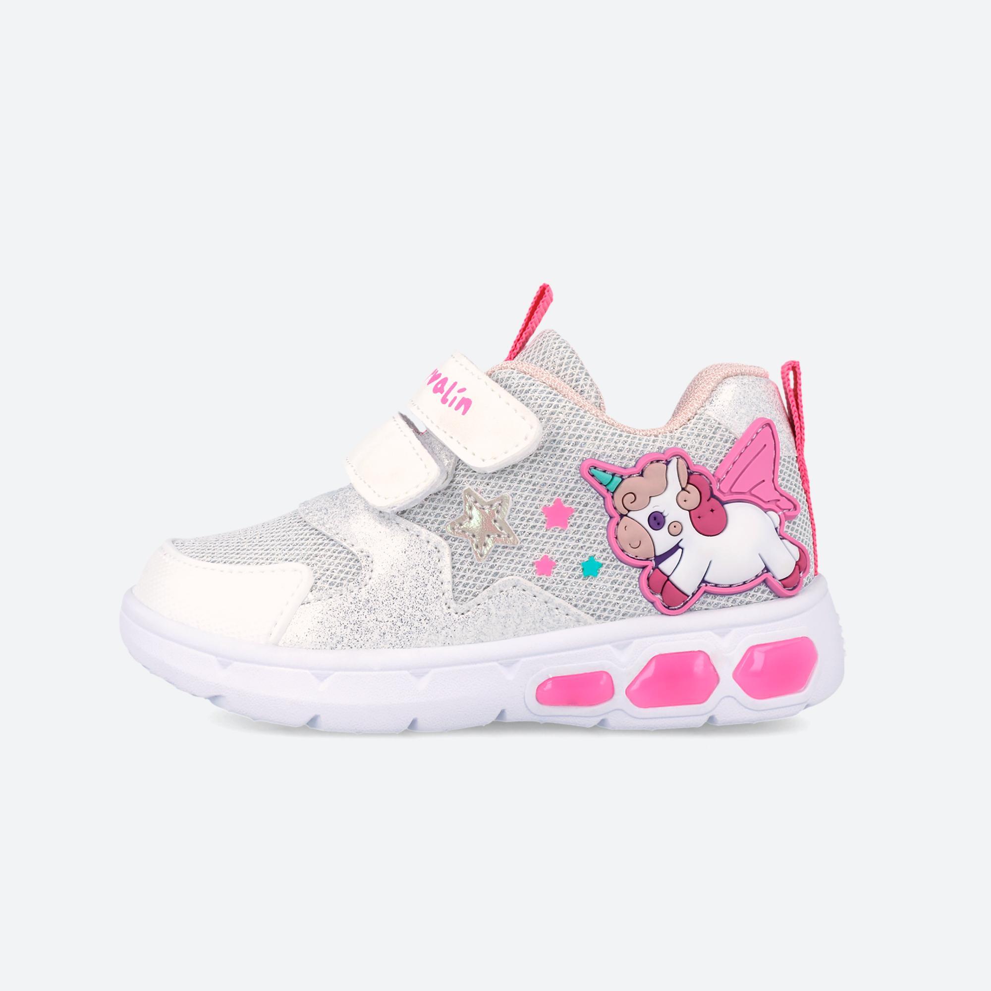 Zapatillas Niña Garvalín 262720B Blancas Cierre Adherente 5/7